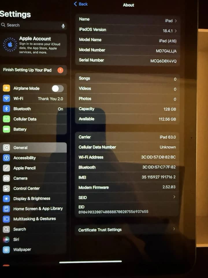 Apple iPad 10th Tablets Blue 64GB New