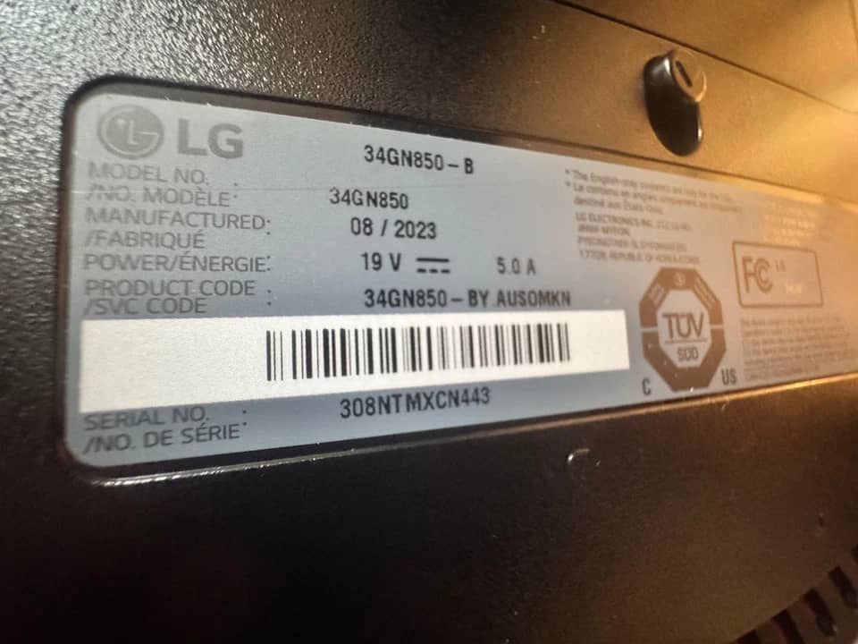 LG 34GN850 Monitors Open-Box Excellent Black
