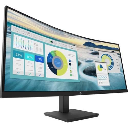 HP P34hc G4 Monitors Used - Like New Black