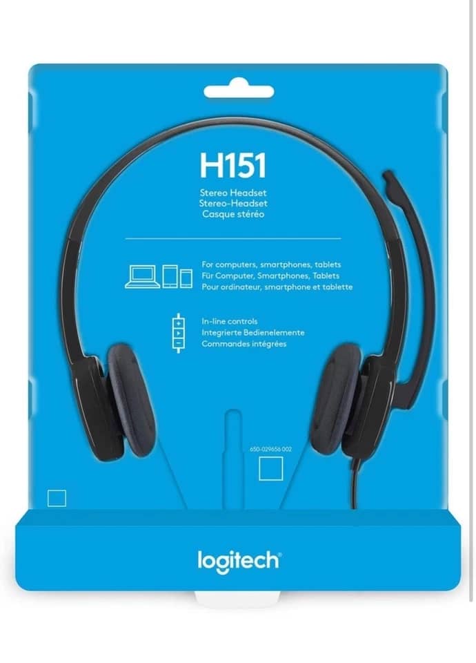 Logitech H151 Headphones & Earbuds New Black