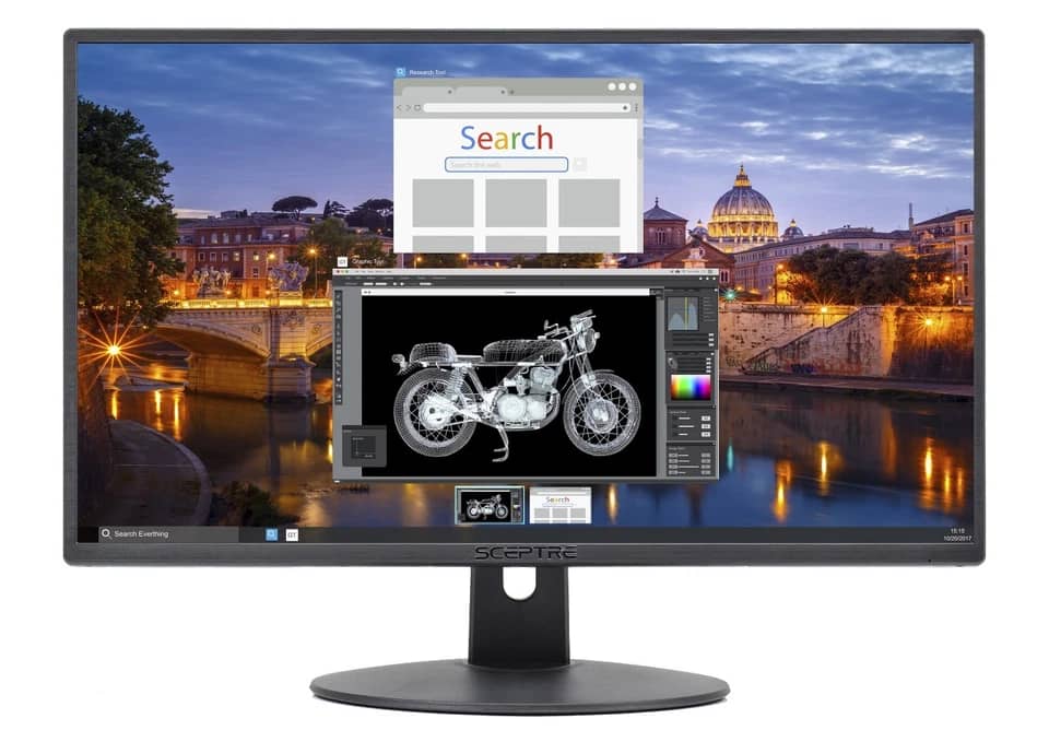 Sceptre E229W Monitors New Black
