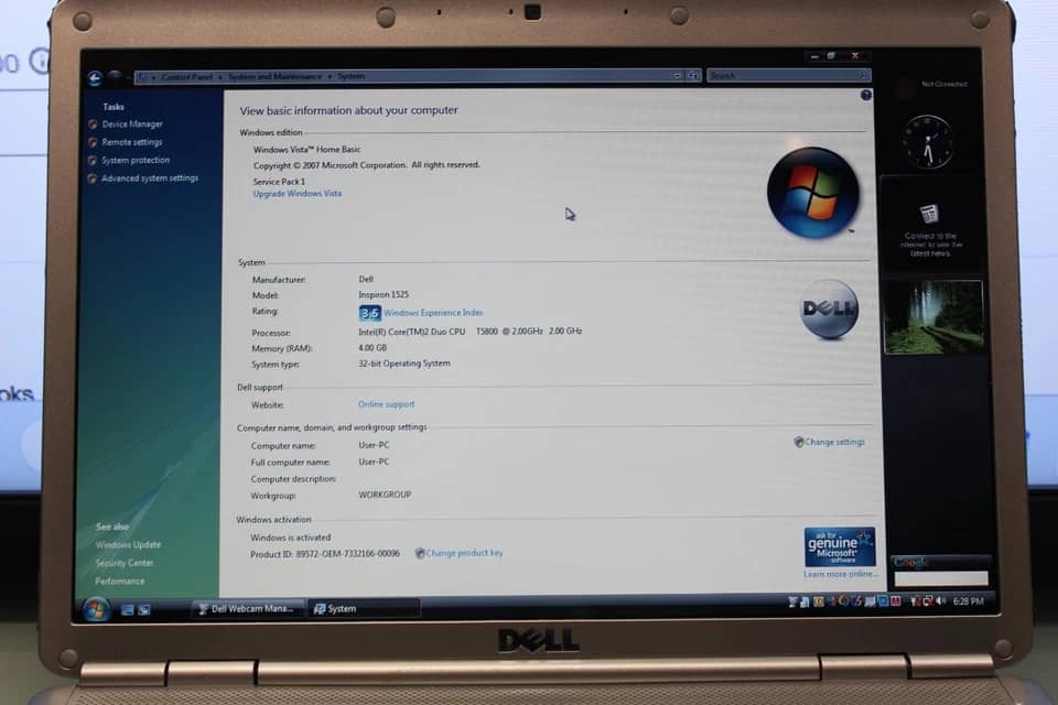 Dell Inspiron 1525 Computers Used - Good Unspecified 3GB