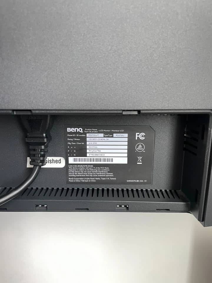 BenQ PD2706QN Monitors New Black