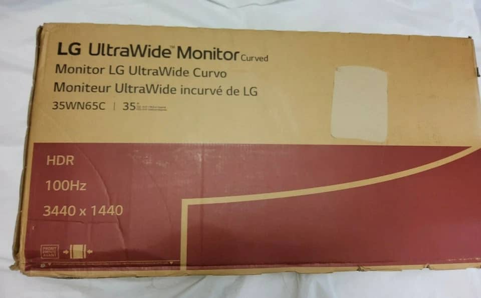 LG 35WN65C Monitors New Black