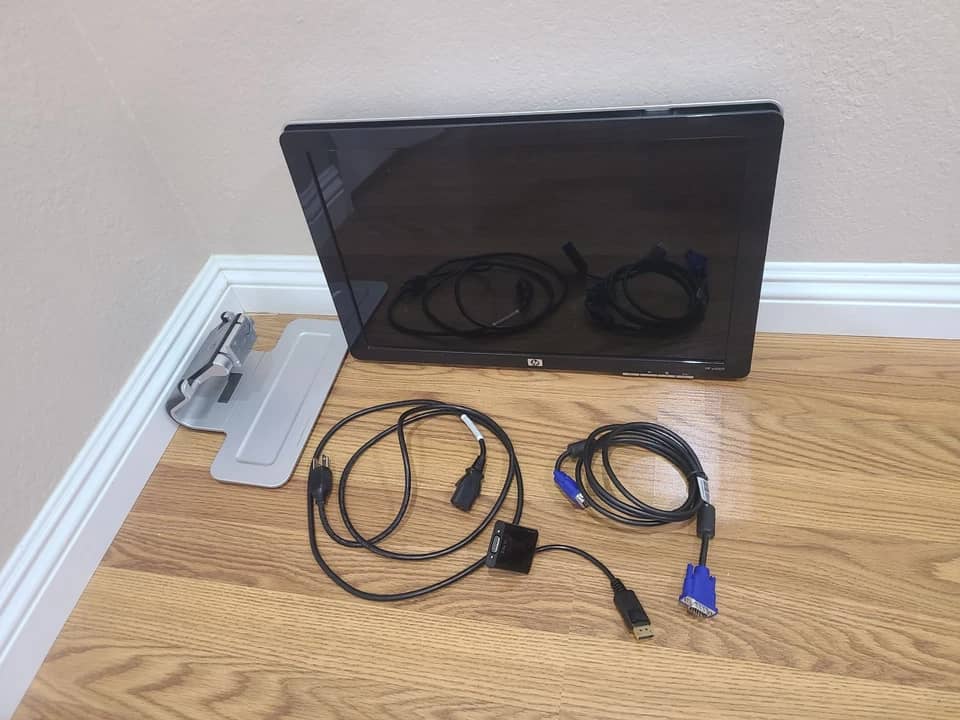 HP W2007 Monitors Used - Good Black