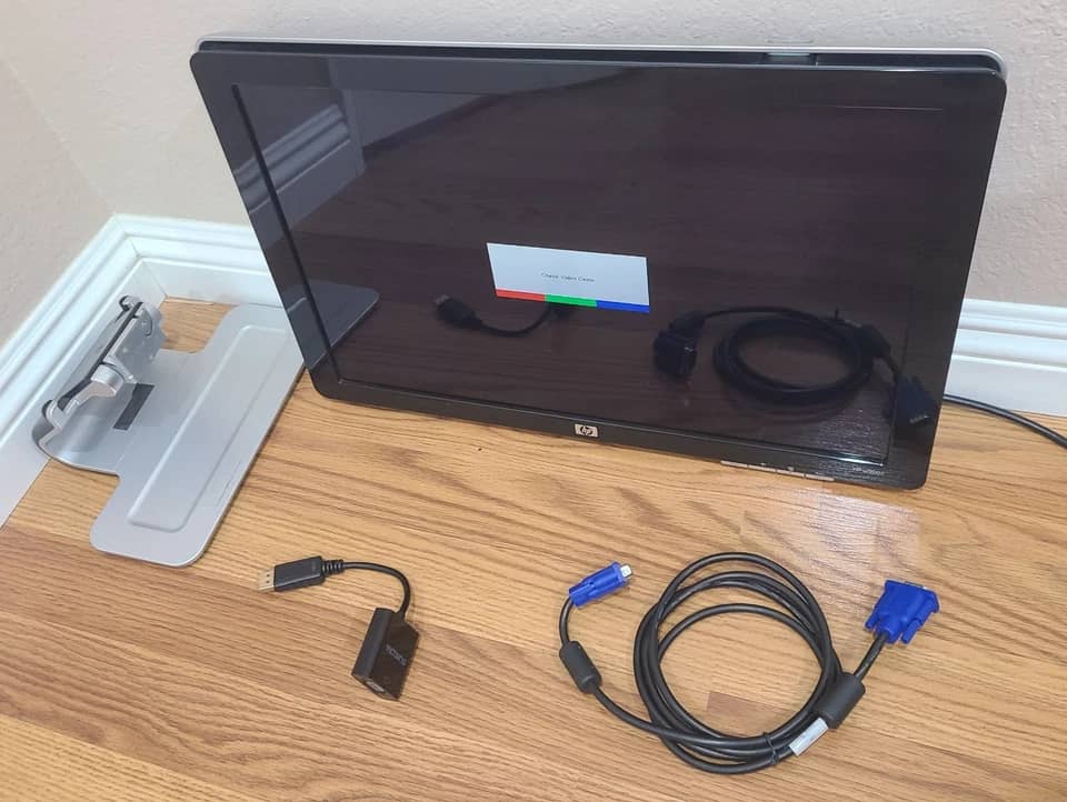 HP W2007 Monitors Used - Good Black