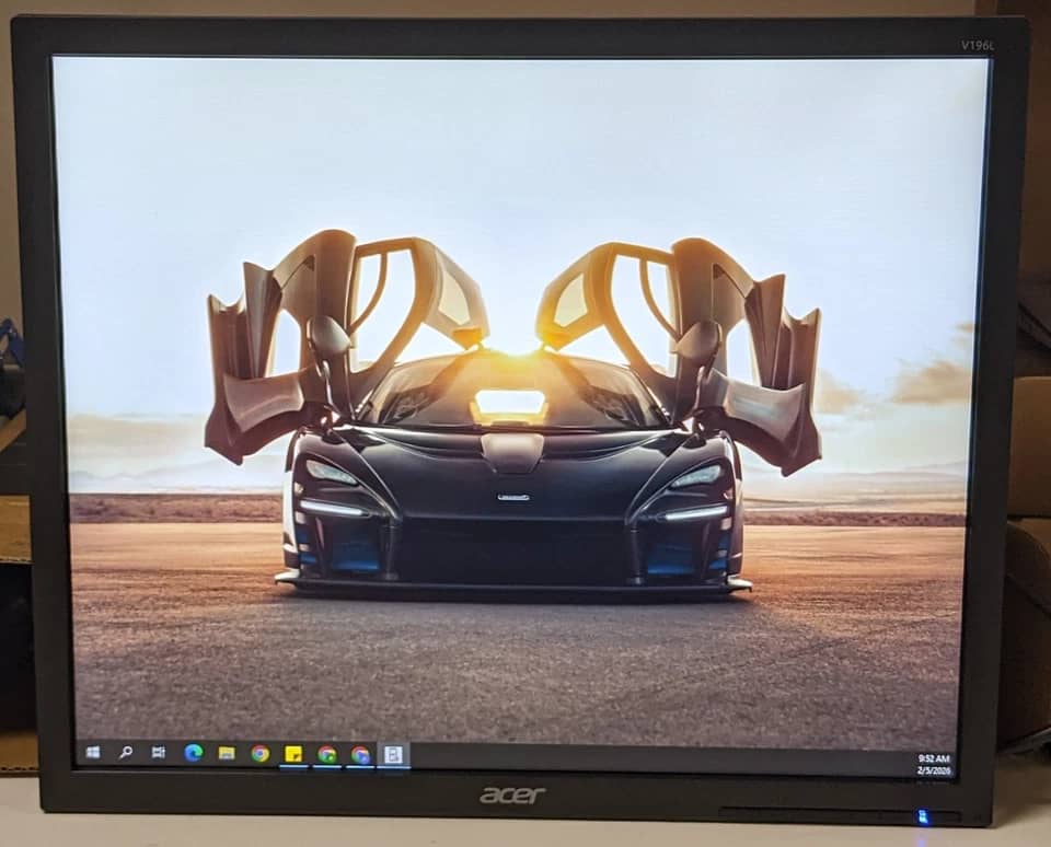 Acer V196L Monitors New Black
