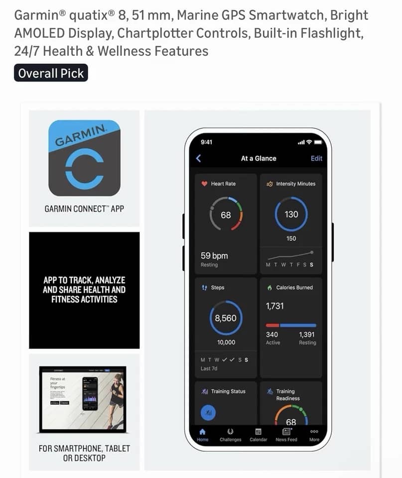Garmin quatix® 8 Smartwatches New Blue