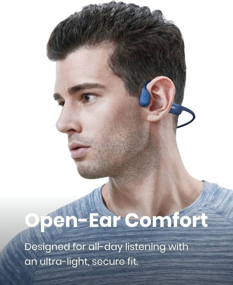 Shokz OpenRun Headphones & Earbuds New Blue