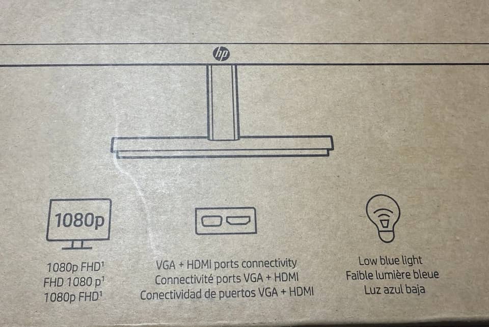HP V24v G5 Monitors New Black