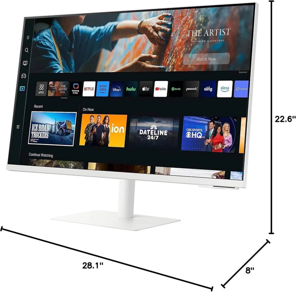 Samsung M7 Monitors New White