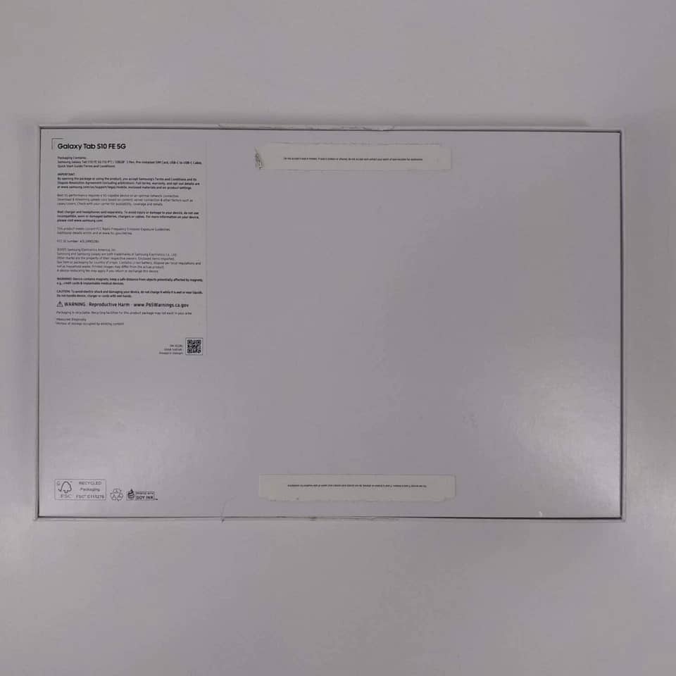 Samsung Galaxy Tab S10 FE Tablets Silver 128GB New