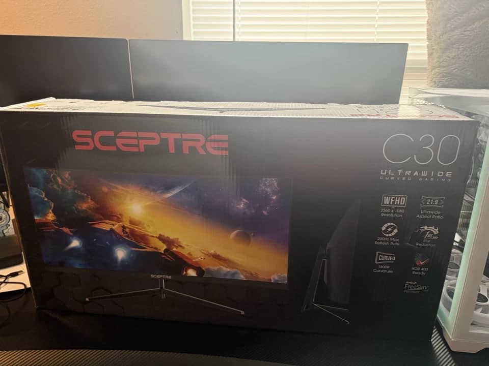 Sceptre C305W Monitors Used - Good Black