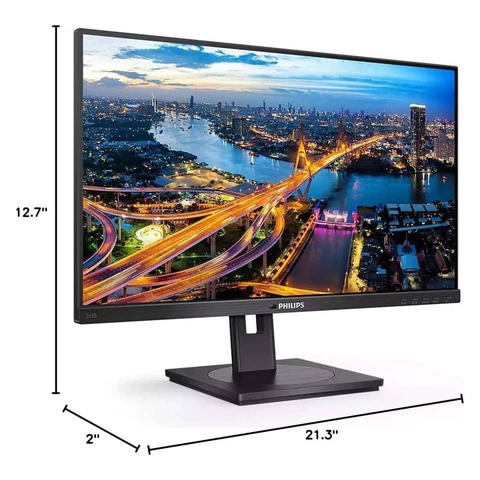 Philips 243B1 Monitors Refurbished - Premium Black