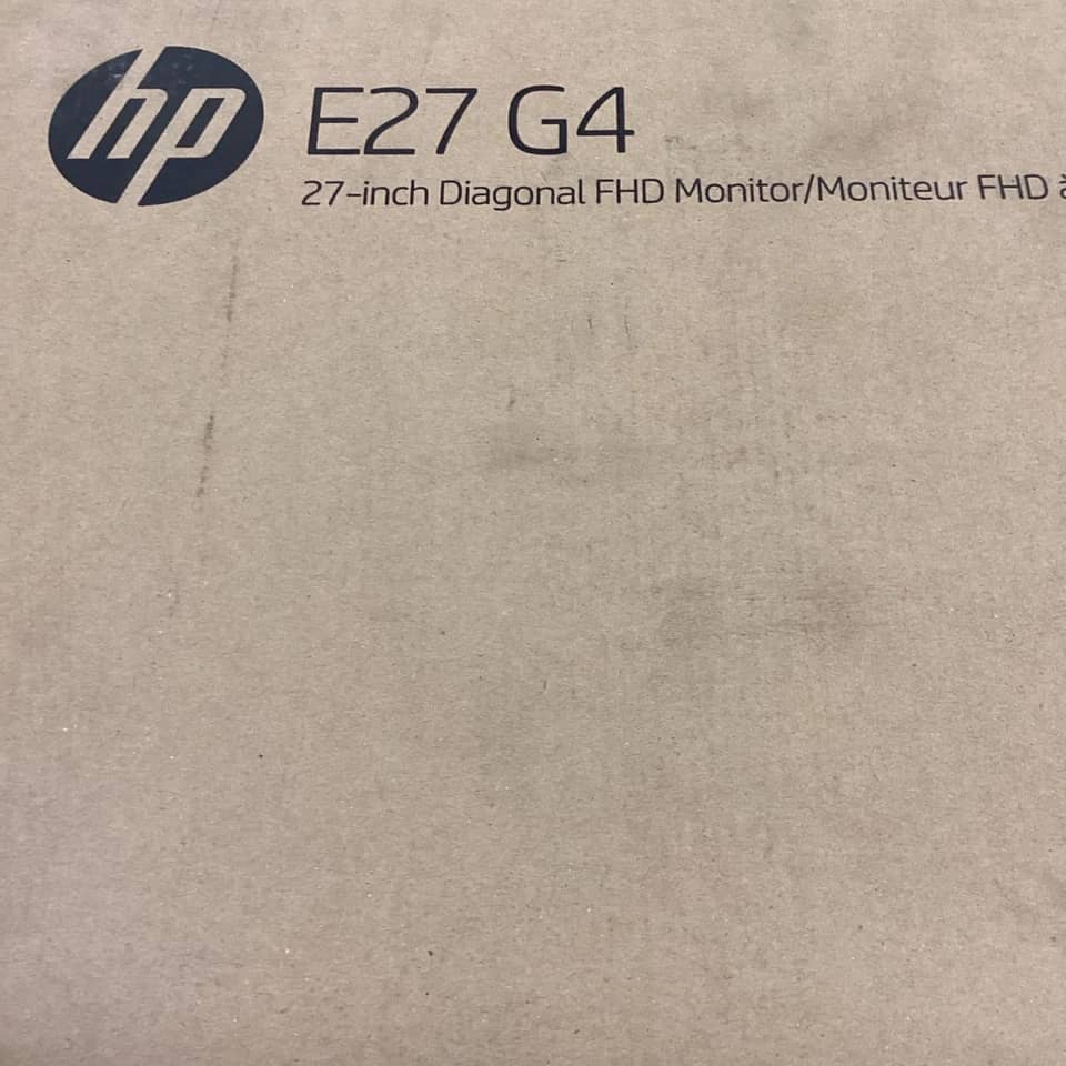 HP E27 G4 Monitors New Black