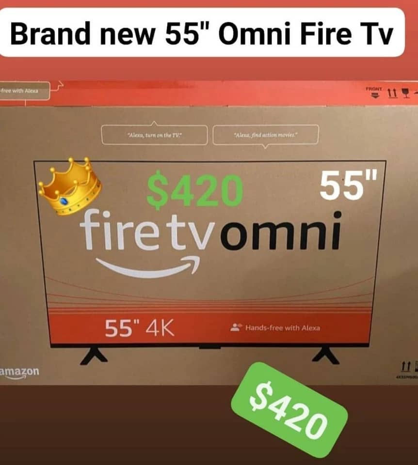 Amazon fire tv omni series TVs New Black