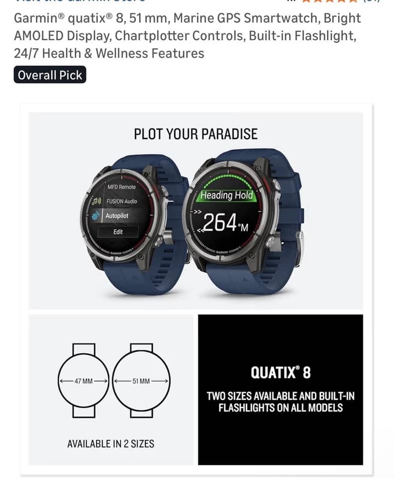 Garmin quatix® 8 Smartwatches New Blue