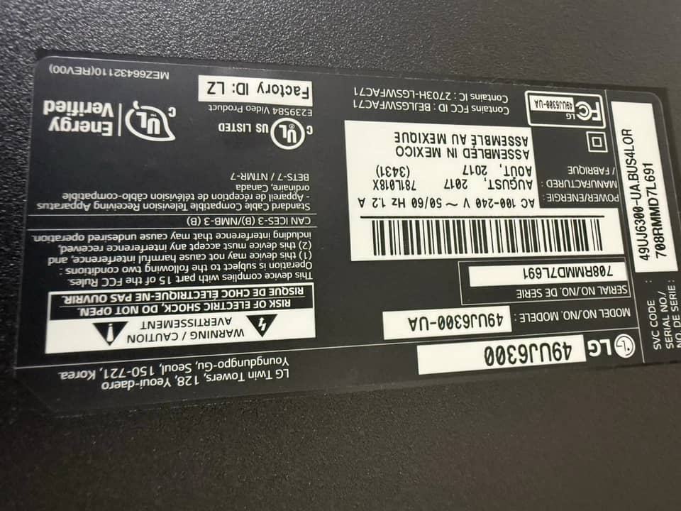 LG 75un7070puc TVs New Black