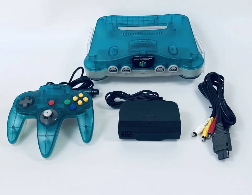 Nintendo 64 System Video Game Consoles New Silver