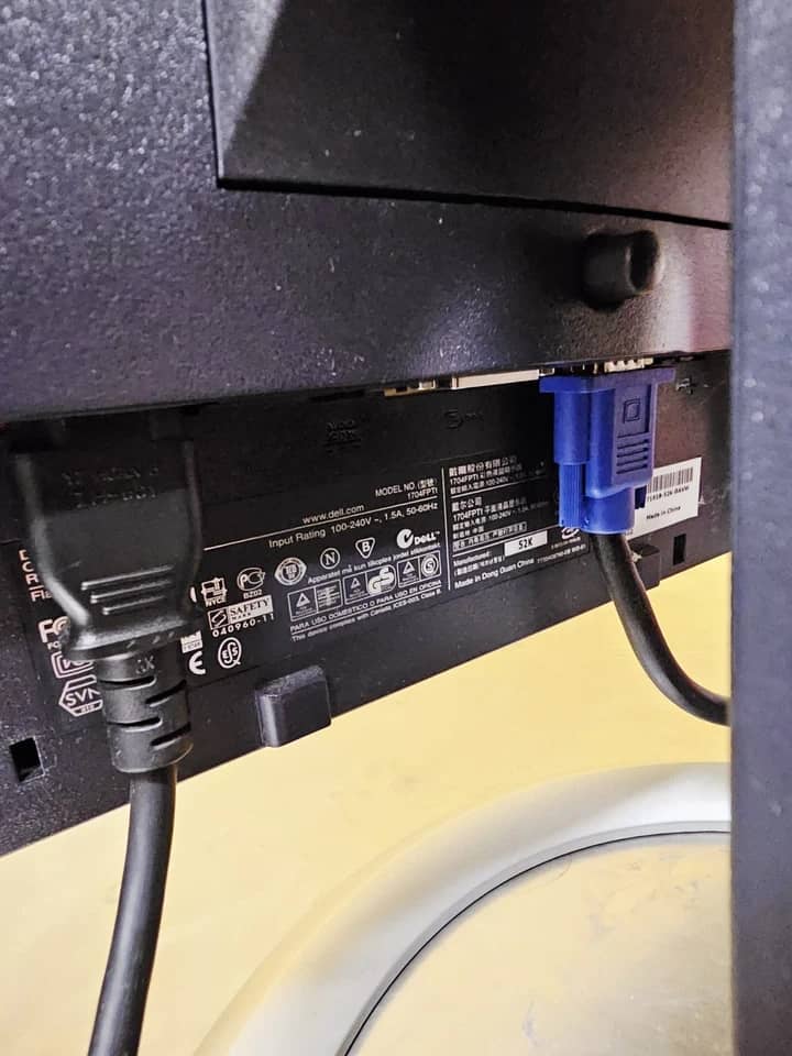 Dell 1704FP Monitors Used - Good Black