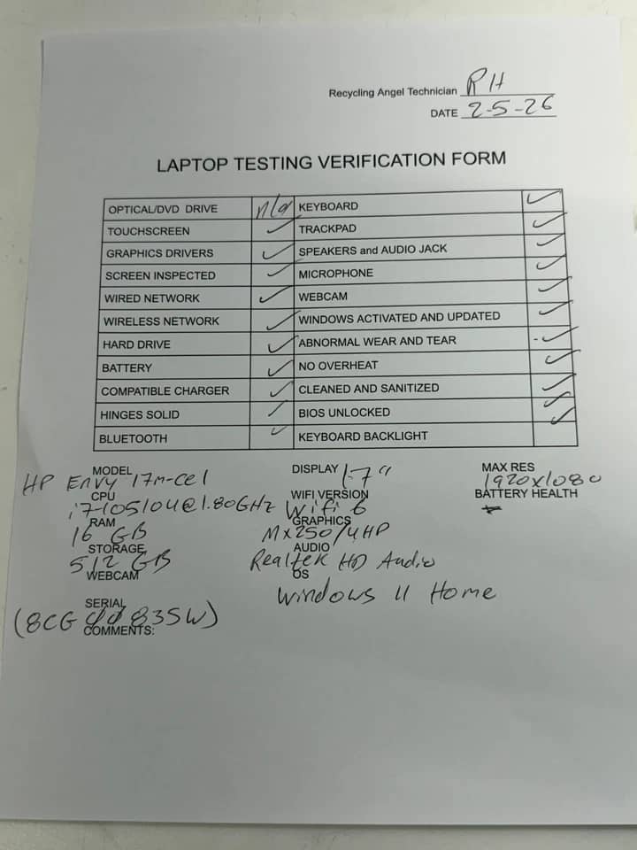 HP Envy 17 Computers New 1TB 32GB