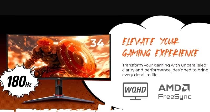 AOC CU34G2X Monitors New Black
