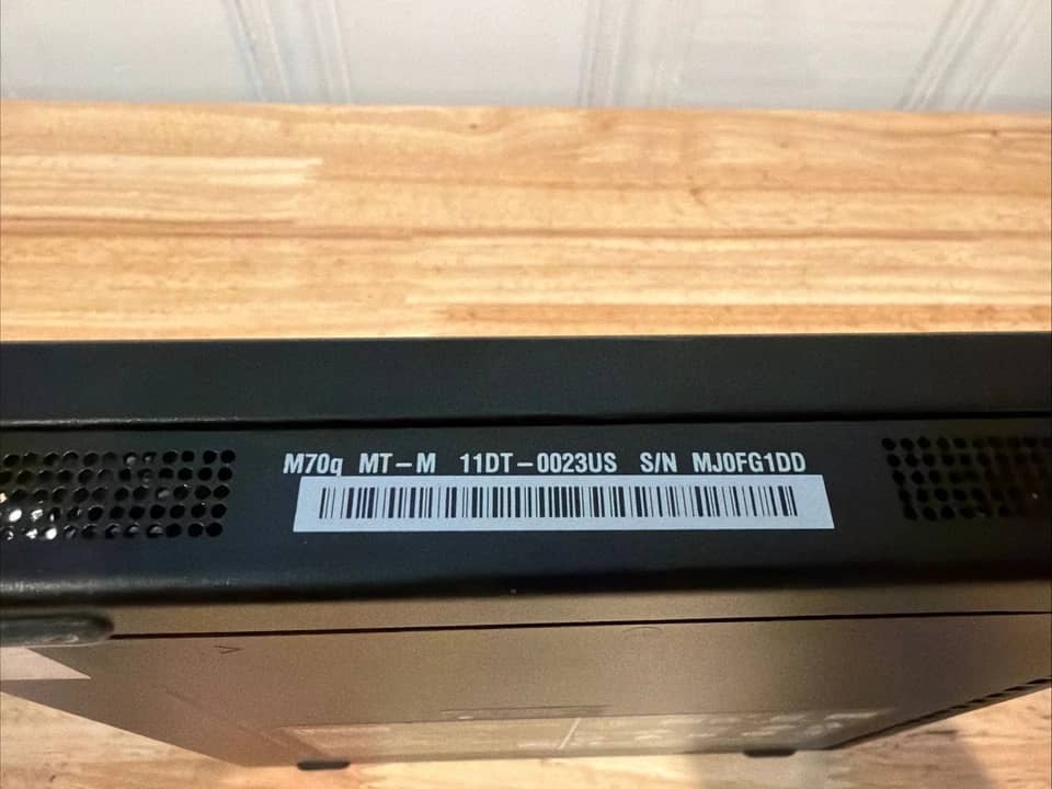 Lenovo ThinkCentre M70q Computers New 256GB 16GB