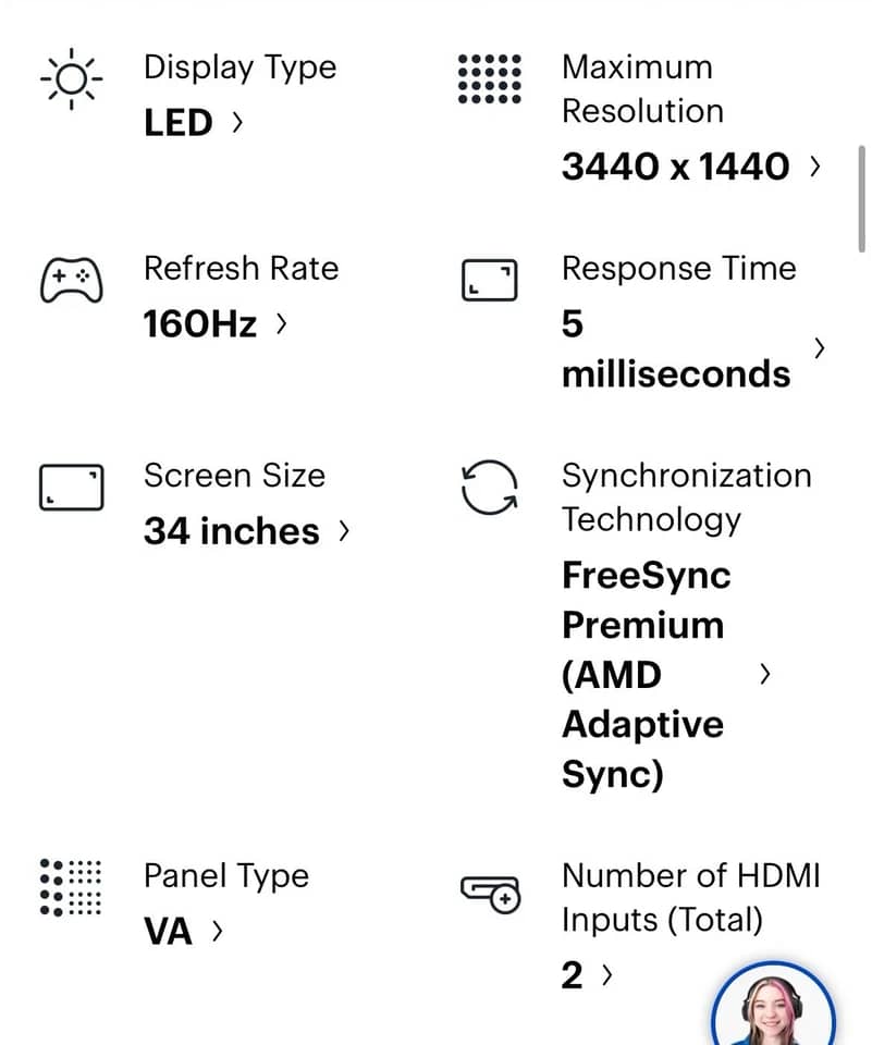 LG 34GN850-B Monitors Used - Good Black