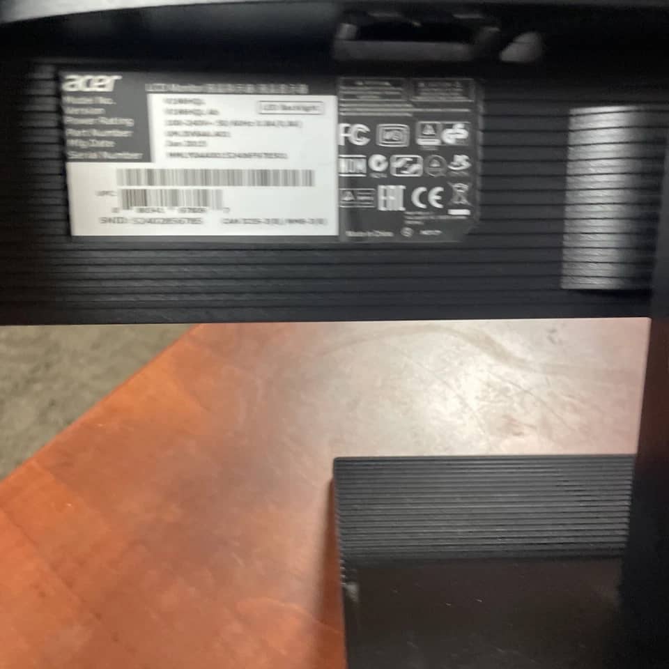 Acer V206HQL Monitors New Black