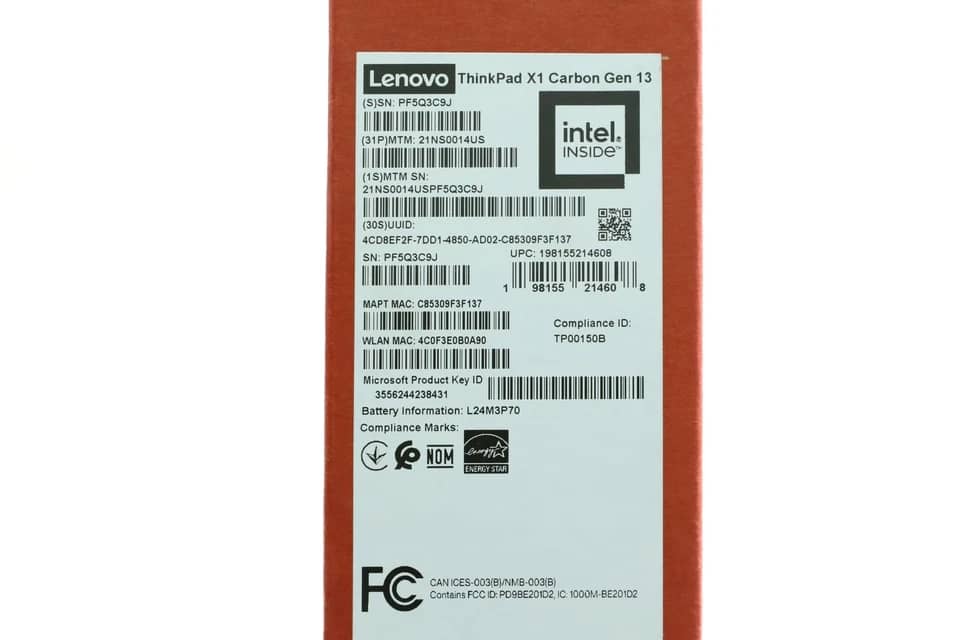 Lenovo ThinkPad X1 Carbon Gen 13 Aura Edition Computers New 1TB 32GB