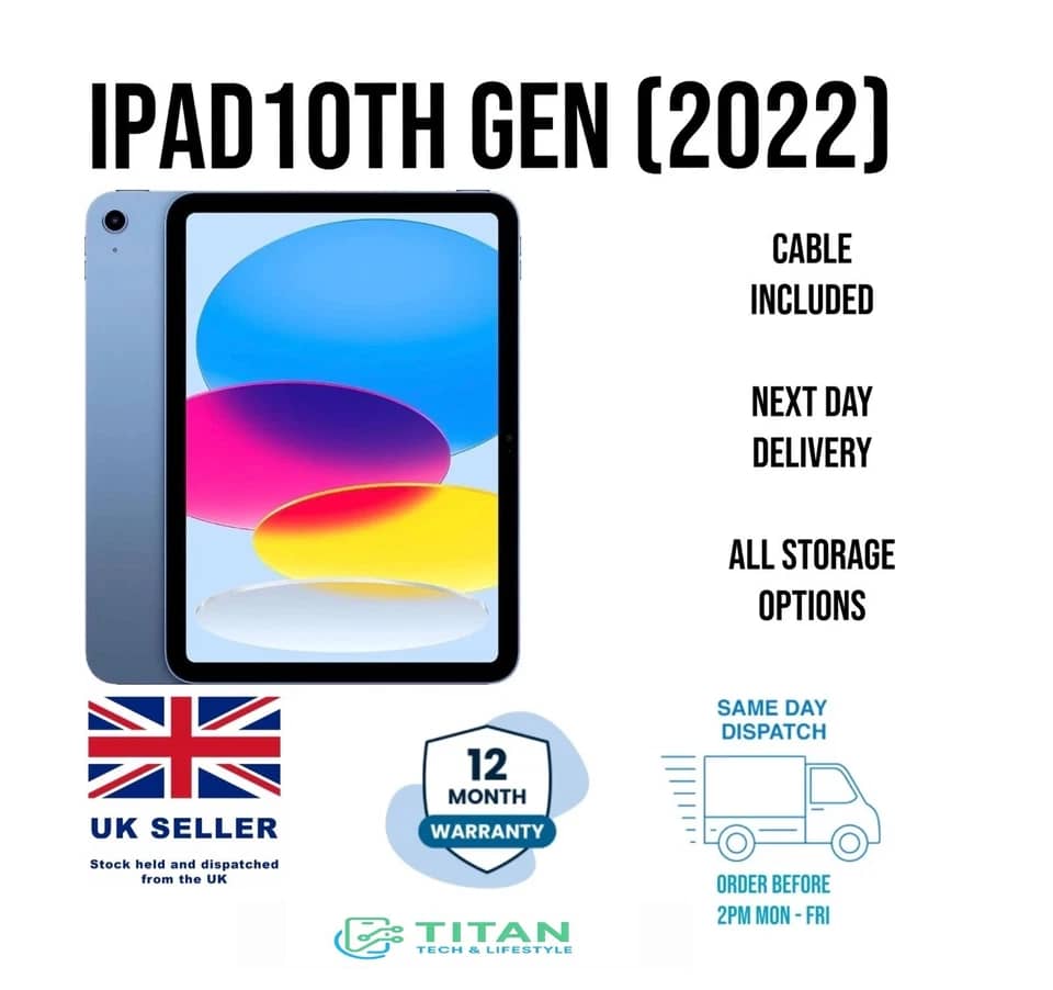 Apple iPad 7 Tablets Gold 128GB New