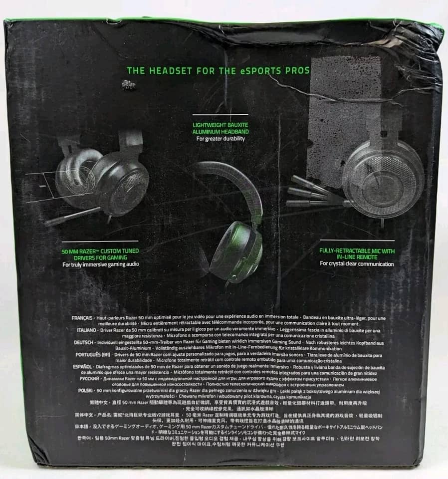 Razer Kraken Pro V2 Headphones & Earbuds Used - Good Black