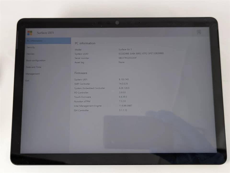 Microsoft Surface Laptop Go 3 Computers Refurbished - Excellent 256GB 6GB