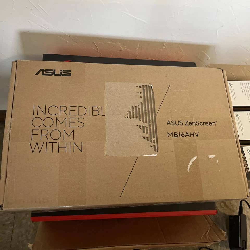 ASUS MB16AHV Monitors New Black