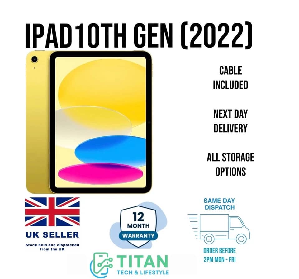 Apple iPad 7 Tablets Gold 128GB New