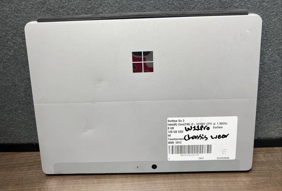 Microsoft Surface Go 3 Tablets Silver 64GB Open-Box Excellent