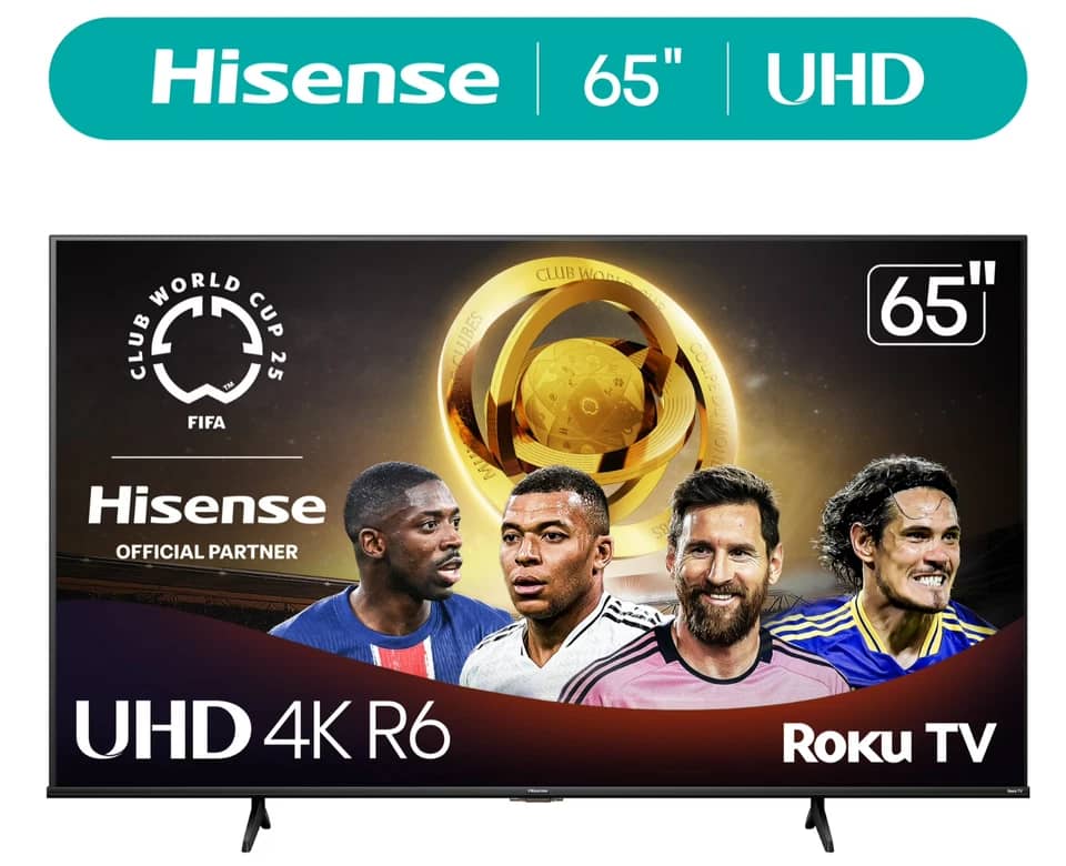 Hisense 65R6E4 TVs New Black