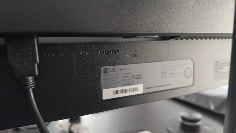 LG 34WQ73A Monitors Used - Good Black