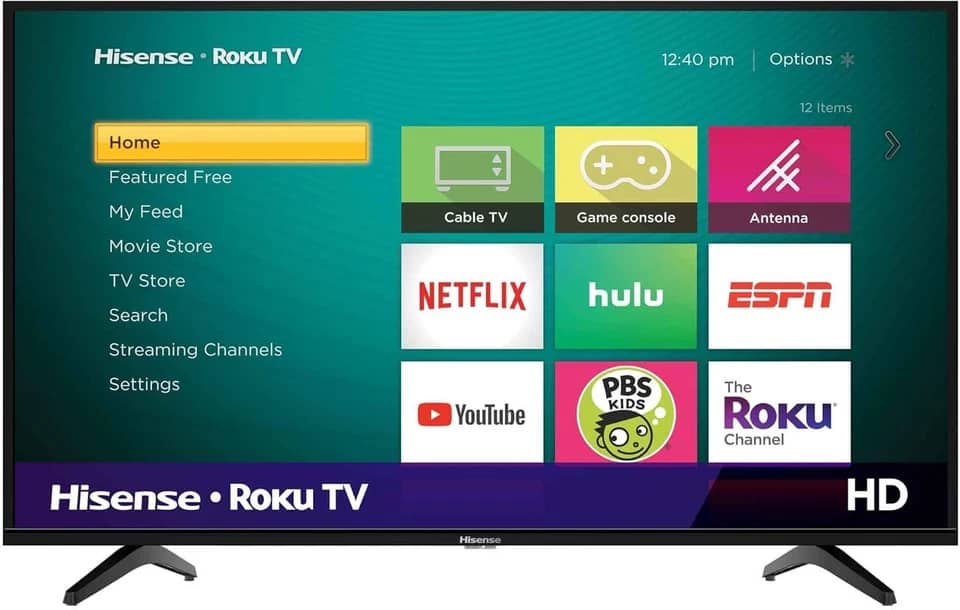 Hisense 43H4030F4 TVs Used - Good Black