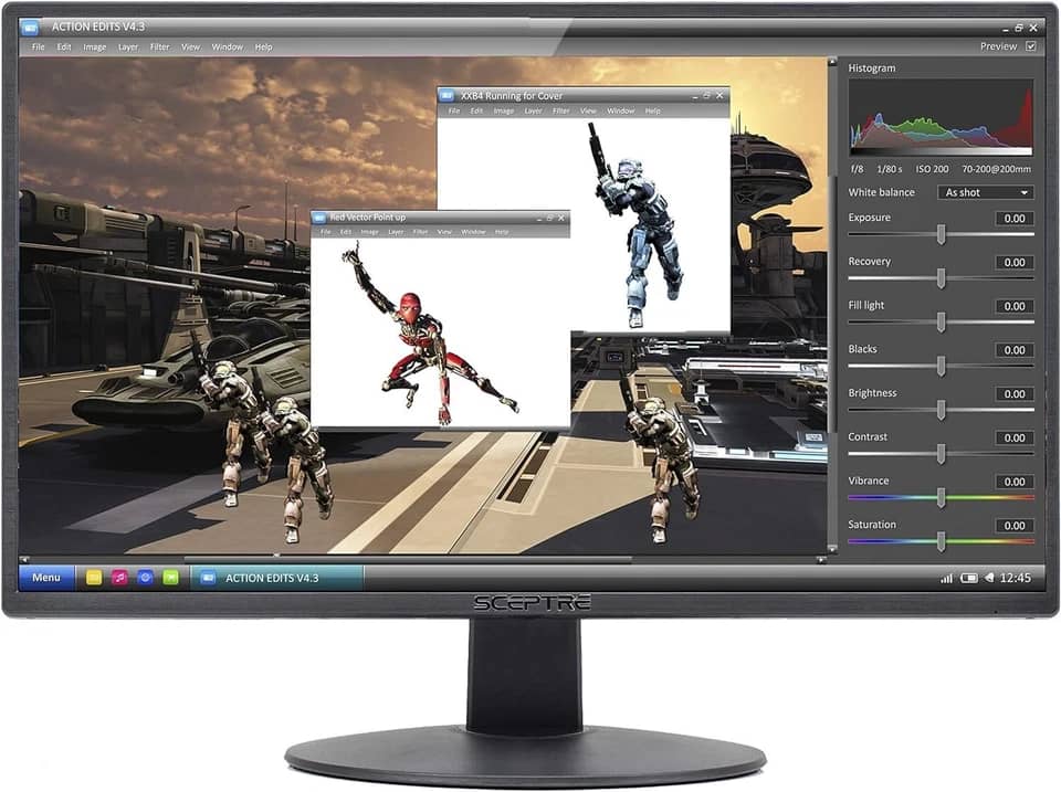 Sceptre E205W Monitors Open-Box Excellent Black