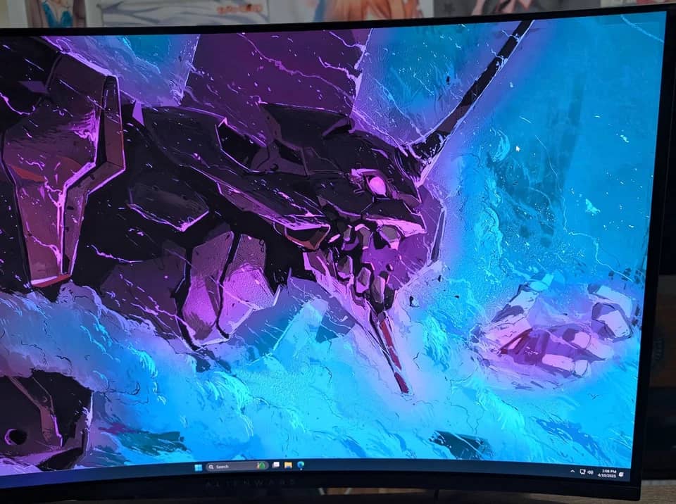 Dell AW3225QF Monitors Used - Good Black