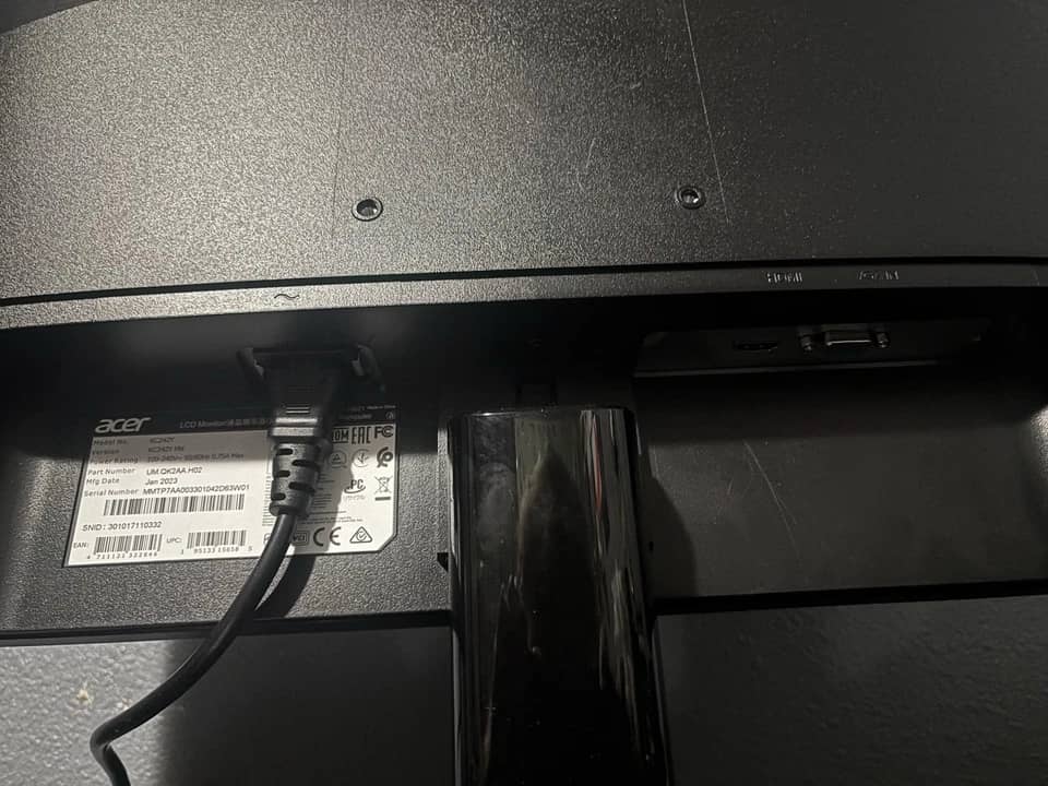 Acer K242HYL Monitors Open-Box Excellent Black