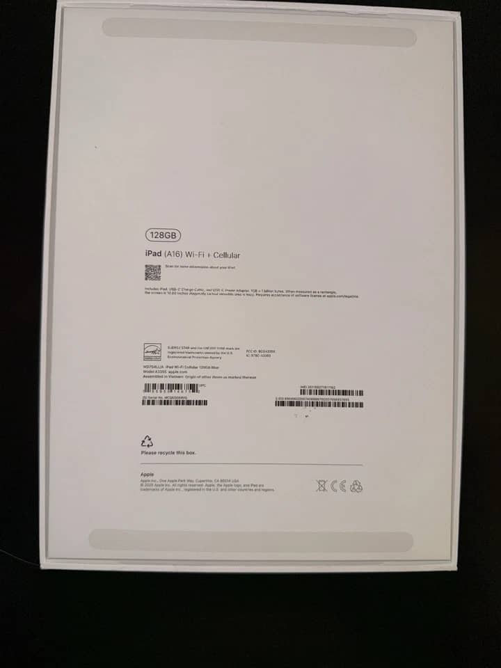 Apple iPad 10th Tablets Blue 64GB New
