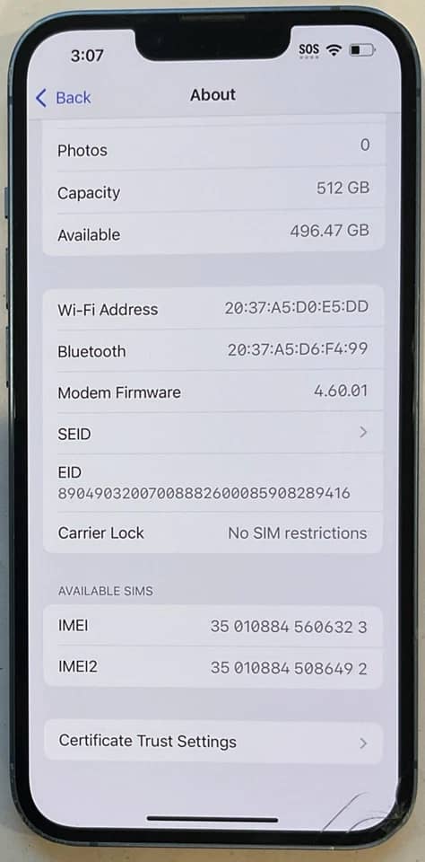 Apple iPhone 13 Cell Phones Black 128G New Straight Talk