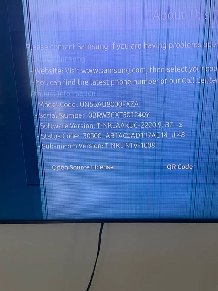 Samsung AU8000 TVs New Black