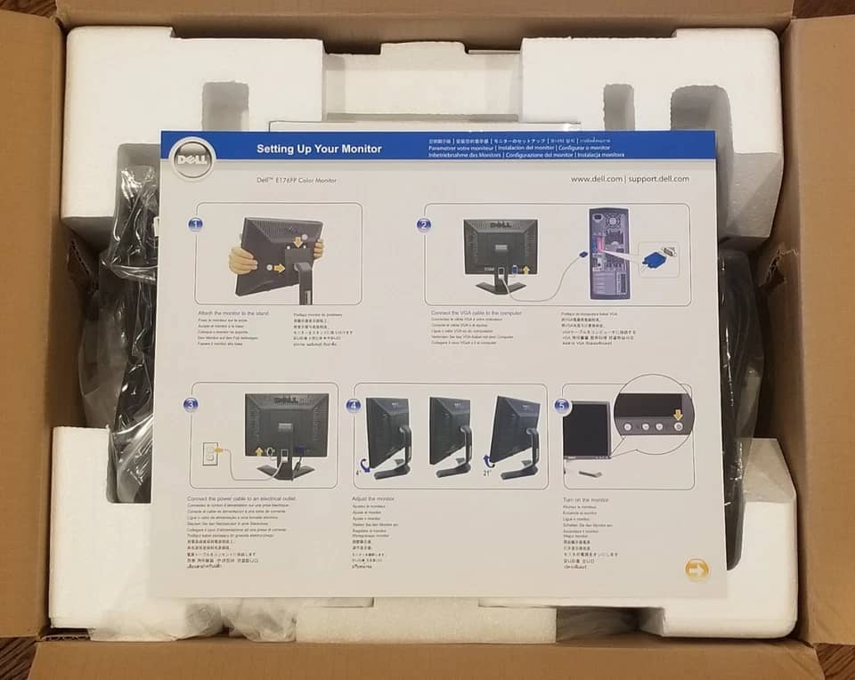 Dell E176FP Monitors Used - Good Black