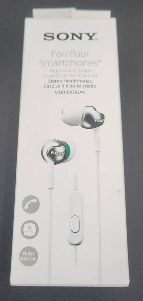 Sony MDREX110AP/B Headphones & Earbuds New White