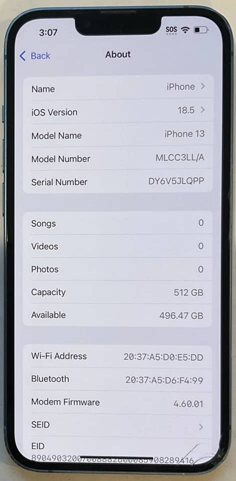 Apple iPhone 13 Cell Phones Black 128G New Straight Talk