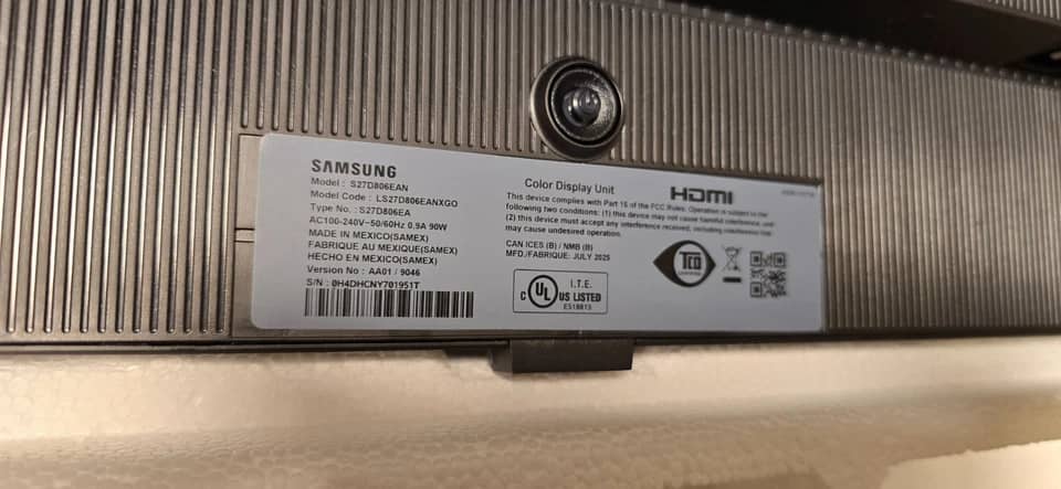 Samsung S27R650FDN Monitors New Gray