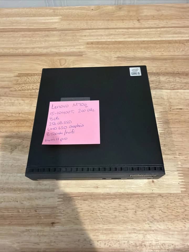 Lenovo ThinkCentre M70q Computers New 256GB 16GB